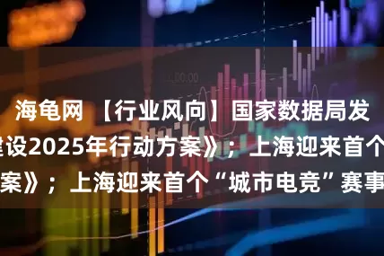 海龟网 【行业风向】国家数据局发布《数字中国建设2025年行动方案》；上海迎来首个“城市电竞”赛事