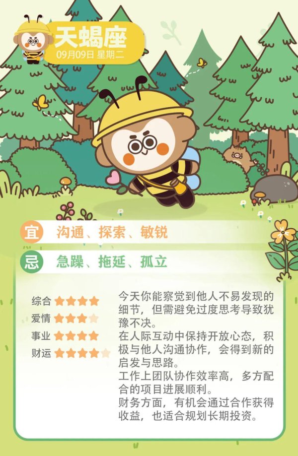 点金股 12星座好运排行榜！（09月09日）