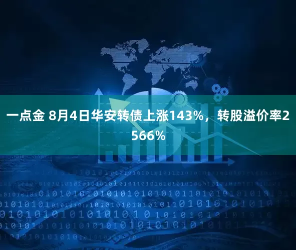 一点金 8月4日华安转债上涨143%，转股溢价率2566%